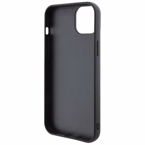 Karl Lagerfeld 3D Rubber Multi Logo Suojakuori iPhone 15 Plus:lle - musta