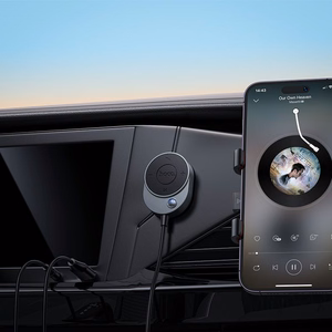 Langaton auton vastaanotin Hoco AUX Bluetooth kaapelilla Jack 3,5 mm E150 metalli harmaa