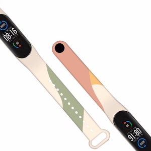 Hihna Moro bändi Xiaomi Mi Band 5 / 6 silikonihihna katsella rannekoru malli 5