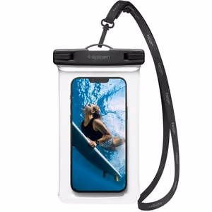 Spigen Aqua Shield A601 universaali vedenkestävä suojapussi, läpinäkyvä