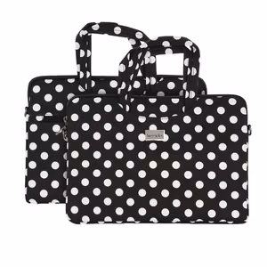 Wonder Briefcase Laptop 17 inches Black Polka-Dot