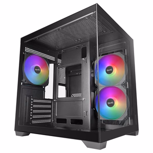 Mars Gaming MCVIEW3 – Mini Tower computer case, black