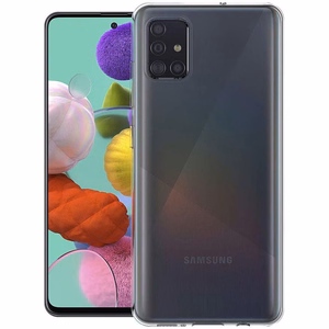 Suojakuori Samsung A51:lle - kirkas 2 mm Box läpinäkyvä