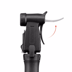 ROCKBROS TM-1701P 80 PSI minipyöräpumppu Presta- ja Schrader-venttiileille – väri: musta