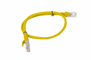 Lanberg PCU5-10CC-0050-S UTP -verkkokaapeli, CAT. 5E, 0,5 m, keltainen