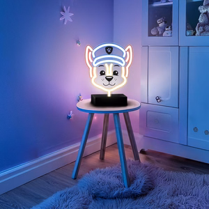 Neon LED jalustalla Paw Patrol - Chase OW-120346