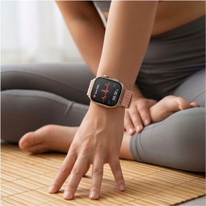 Tech-Protect Nylon Strap for Huawei Watch Fit 3 / 4 / 4 Pro / 5 / 5 Pro - Pink