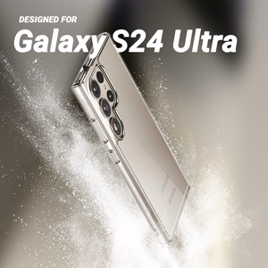 Crong Crystal Shield Cover suojakuori Samsung Galaxy S24 Ultra -laitteelle, läpinäkyvä