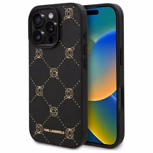 Karl Lagerfeld Suojakuori iPhone 16 Pro Max 6.9 KLHMP16XPGKHPHK Musta Kova Karl Head MagSafe