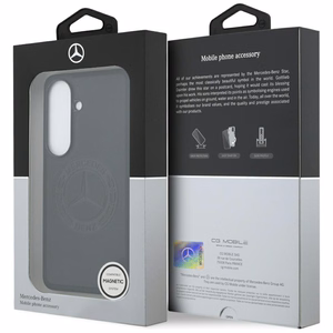 Mercedes Vintage Logo MagSafe Suojakuori Samsung Galaxy S26:lle musta