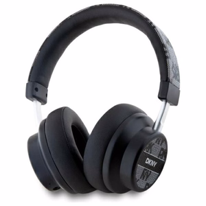 DKNY Checkered Pattern wireless on-ear Bluetooth 5.3 headphones, black