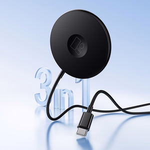 Borofone BQ41 Glory -langaton induktiolaturi 3-in-1 15W, musta