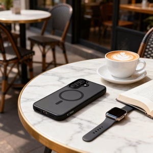 Tech-Protect Magmat MagSafe Suojakuori Samsung Galaxy A57 5G:lle puoliläpinäkyvä