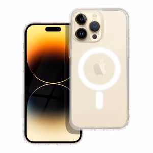 Suojakuori iPhone 14 PRO MAX:lle Clear Mag Cover (STR) yhteensopiva MagSafen kanssa läpinäkyvä