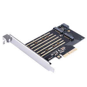 Orico PDM2 PCIe-laajennuskortti 3.0 ×4 M.2 NVMe- ja SATA-asemille – musta