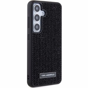 Karl Lagerfeld Rhinestone Metal Logo Suojakuori Samsung Galaxy S24+:lle - musta