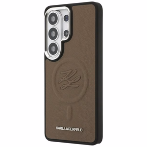 Karl Lagerfeld Suojakuori Embossed Ring Initials MagSafe Samsung Galaxy S26 Ultra:lle ruskea