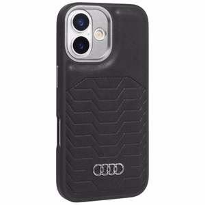 Audi GT keinonahkainen MagSafe-suojakuori iPhone 17 - musta