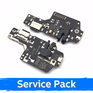Charging Port Compatible With Xiaomi Redmi Note 8T With Flex / Plata Original (Service Pack)