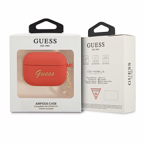 Guess GUAPLSCHSR AirPods Pro suojakuori punainen/punainen Silikoni Charm Sydänmallisto