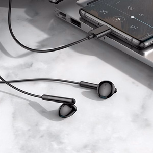 Hoco M93 langalliset nappikuulokkeet USB-C - musta