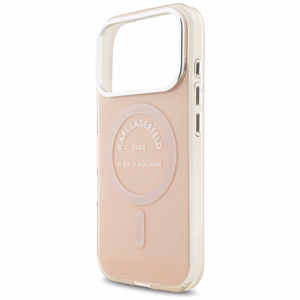 Karl Lagerfeld IML Karl RSG Logo MagSafe -kuori iPhone 17 Pro - pinkki