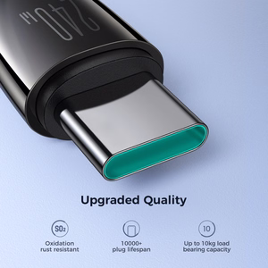 Joyroom Pioneer Series SA31-CC5 USB-C / USB-C 240W Kaapeli 1,2 m - musta