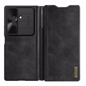 Nillkin Qin Pro Suojakuori Samsung Galaxy Z Fold 7:lle S Pen -tilalla - Musta