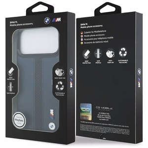 BMW M Perforated Stripe Logo MagSafe Suojakuori iPhone 17 Pro Max:lle - Laivastonsininen
