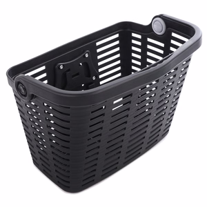 Wozinsky WKR-PK plastic handlebar bicycle basket - black