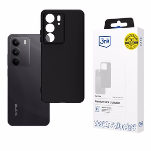 3mk Matt Suojakuori Realme C75:lle - musta