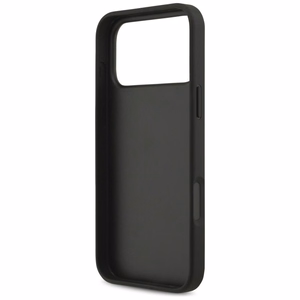 Guess PU 4G Metal Logo -kuori Apple iPhone 18 Pro Max -puhelimelle, harmaa