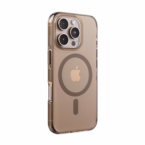 Crong Clear MAG Pro MagSafe suojakuori iPhone 16 Pro -laitteelle, aavikonbeige