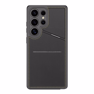 Dux Ducis Rafi II Suojakuori Samsung Galaxy S25 Ultralle jalustalla ja lompakolla - Musta