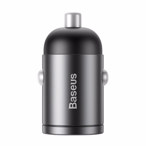 Car charger BASEUS (VCHX-A0G) (1xUSB; 30W) grey