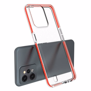 Spring Case tapauksessa Realme C31 silikoni kansi kehys musta