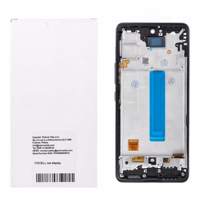 REWA OLED LCD-näyttö kehyksellä SAMSUNG A53 5G -puhelimelle, musta