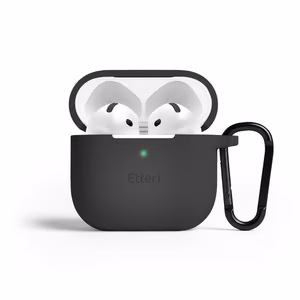 Etteri silicone case for AirPods 4 black
