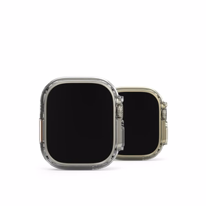 Ringke Slim 2-pack Suojakuori Apple Watch Ultra 1/2 (49mm) - Läpinäkyvä & Titanium