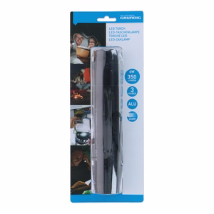 Grundig aluminium LED torch, 350 lm, 6 W