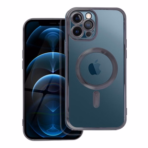 ELECTRO MAG COVER -suojakuori puhelimelle IPHONE 12 Pro Max (m) MagSafe-yhteensopiva - musta