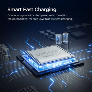 Spigen Essential EV25MFAQ Magneettinen MagSafe Auton Ilmaventtiilikiinnike - Musta