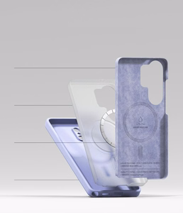 Ringke Silikoninen MagSafe Suojakuori Samsung Galaxy S26 Ultra:lle violetti