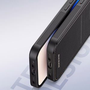 3in1 lompakkokotelo jalustalla iPhone 14 Pro MagSafe RFID-suoja Dux Ducis Rafi Mag - musta