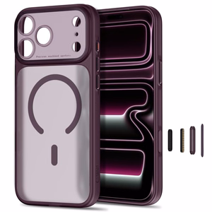 Tech-Protect MagPrime MagSafe CC suojakuori malleille iPhone 18 Pro Max / 17 Pro Max, viininpunainen