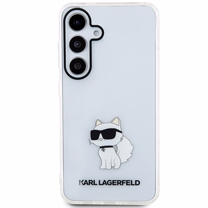 Karl Lagerfeld IML Choupette kovakuori Samsung Galaxy S24+:lle - läpinäkyvä