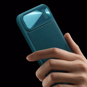 Nillkin CamShield Nahka S Kotelo iPhone 14 Plus kotelo suojus kameran suojus vihreä