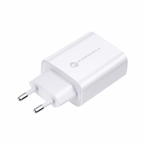 Puhelinlaturi Forcell F-Energy USB C QC4.0 PD 3A 25W TFK-TC-25WPD valkoinen