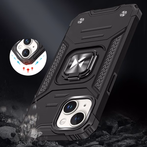 Wozinsky Ring Armor iPhone 15 Plus Ring Armor Suojakuori - punainen