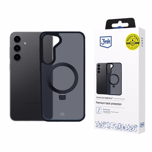 3mk Smoke Case Mag&Stand Suojakuori Samsung Galaxy S24+:lle - musta